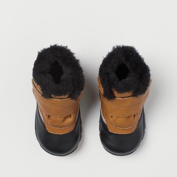 H&M Waterproof Winter Leather Boots Size 7.5 - Picture 2 of 4